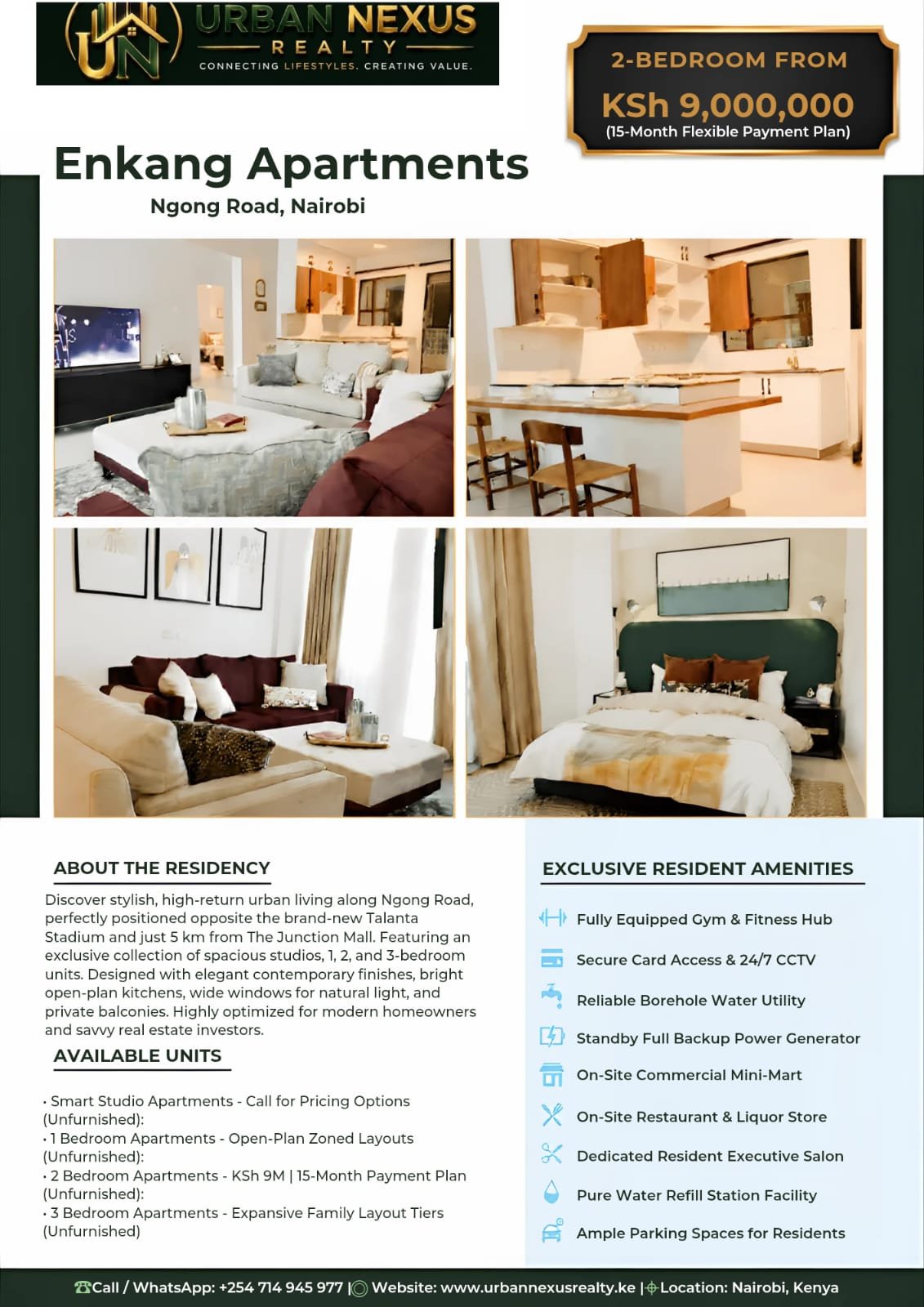 ENKANG Canva Urban Nexus Realty Enkang Apartments FOR SALE, Ngong Road
