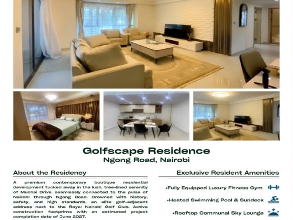 Golfscape Residence FOR SALE, Ngong Road