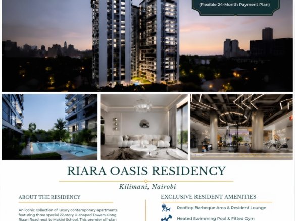 Riara Oasis Residency FOR SALE, Kilimani